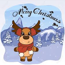 Then you are at the right place. Christmas Cartoon Deer In Scarf And Red Fur Headphones Vector Image Cute Reindeer In Christmas Merry Christmas Greeting Card With Fun Deer New Year S Poster Santa Claus S Friend Lizenzfrei Nutzbare Vektorgrafiken Clip