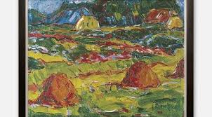 Karl Schmidt Rottluff Autumn Landscape In Oldenburg Vintage Vintageprint Antiqueoilpainting Printable Posters Art Antique Oil Painting Posters Art Prints