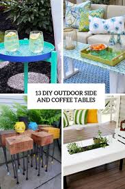 Some pets chew or scratch at table and chair legs. 13 Diy Outdoor Side And Coffee Tables Shelterness