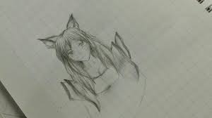 But here's some of me! Ahri The Nine Tailed Fox Drawing League Of Legends Official Amino