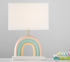 Ceramic Rainbow Lamp Kids Lamp Pottery Barn Kids In 2020 Kids Lamps Pottery Barn Bedroom Lamps