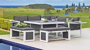 Buy Bella 6 Piece Outdoor Lounge Dining Setting Harvey Norman Au Outdoor Lounge Set Outdoor Lounge Outdoor Furniture Sets