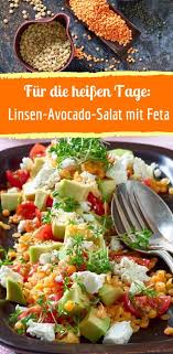 Rezept Fur Linsen Avocado Salat Mit Feta Rezept Rezepte Rezepte Mit Feta Leckere Salate