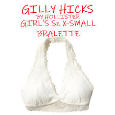 Gilly Hicks Bra Bralette Halter Sheer Lace