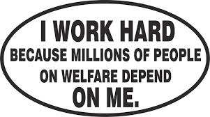 I Work Hard Welfare Oval Vinyl Decal Vinyl Decals Custom Vinyl Decal I Work Hard