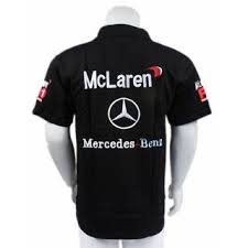 Racing F1 Formula One Mclaren Mercedes Benz Logo Mobil Fuel Men Polo T Shirt Shopee Malaysia Mclaren Mercedes Mercedes Benz Logo Shopee Malaysia
