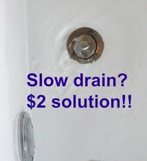Slow Or Clogged Drains Inexpensive Chemical Free Solution Slow Drain Cleaning Hacks Cleaning