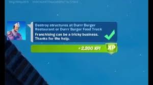 Maybe you would like to learn more about one of these? Fortnite Challenge Destroy Structures At Durr Burger Restaurant Chapter 2 Season 6 Youtube