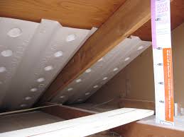 Install Baffles To The Soffits First So You Don T Clog The Airflow Coming Into The Attic Also Randomly Install A Measuring G Installation Home Diy Insulation