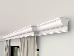 Bande De Finition Pour Habillage De Tringle A Rideaux Lko10 Moulure En Stuc Lko10 In 2020 Abgehangte Decke Design Zierleiste Design Fur Zuhause