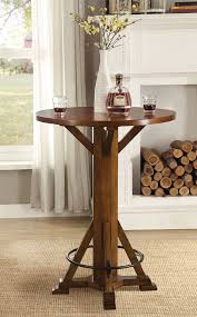 Coaster Furniture Brown Bar Table Round Bar Table Pub Table Bar Table