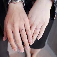 Wedding ring tattoos have become a major preference to an actual wedding ring. 27 Lovely Wedding Ring Tattoos To Make With Your Partner Tiny Tattoo Inc