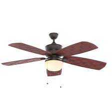 Outdoor polished nickel ceiling fan by hampton bay. Hampton Bay Rocio 60 In Natural Iron Indoor Outdoor Ceiling Fan With Light Kit Al47 Ni The Home Depot