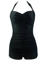 Passionate Adventure Monokini Swimsuit Boyshorts Retro Black C312nsw3ujo Retro One Piece Swimsuits Retro Bathing Suits One Piece Swimwear