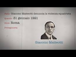 Jako zwolennik filippo turati , matteotti został liderem jednolitej partii socjalistycznej we włoskiej izbie deputowanych po. Accadde Quel Giorno Pt 4 Giacomo Matteotti Denuncia La Violenza Squadrista Youtube