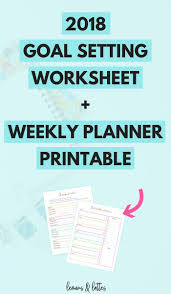 Personal Goal Setting Template How To Make A Goal Plan Weekly Planner Printable Templates Weekly Planner Printable Printable Planner