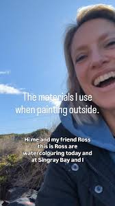 These are the materials:, @winsorandnewtonau paints, @uniballaustralia Eye  pen, Micro thickness, Bockingford paper 190gsm, Brushes from Bargain Buys!,  I don't use a pencil, I draw with the paint, ...