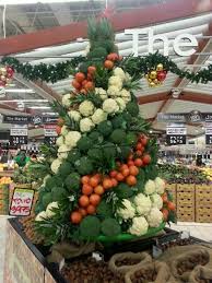 Merry Christmas Joyeux Noel Fruit And Vegetable Storage Supermarket Display Produce Displays