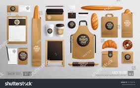 Branding Identity Mockup Set For Bakery Shop Cafe Corporate Style Bakery Food Package Mockup Realistic Branding Identity Mockup Bakery Shop Bakery Branding