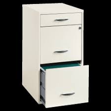 Lorell soho 18d 3 drawer letter size vertical file cabinet black. Lorell 18 D Vertical 3 Drawer File Cabinet Metal Pearl White Office Depot