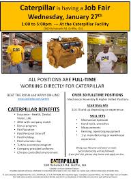 Check spelling or type a new query. Job Fair Caterpillar Griffin Housing Authority