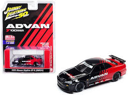 1999 Nissan Skyline Gt R Bnr34 Advan Yokohama Johnny Lightning 50th Karson Diecast