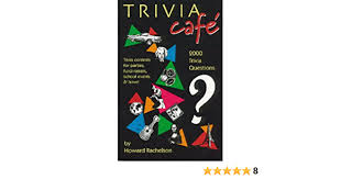 They're divided into groups of 10 on different subjects, so everyone can join in no matter how diverse their interests. Trivia Cafe 2000 Questions For Parties Travel Fund Raisers School Events Rachelson Howard 9781565500907 Amazon Com Books
