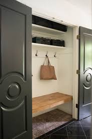 December 1, 2014 by erin spain 26 comments. Entryway Coat Closet Makeover Bigger Than The Three Of Us