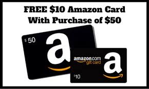 $50 amazon gift card free. Buy 50 In Amazon Gift Cards Get A Free 10 Bonus
