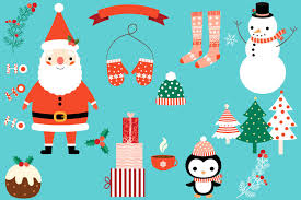 Maybe you would like to learn more about one of these? Cute Christmas Clipart Set Santa Clipart Snowman Christmas Trees Penguin Stockings By Pravokrugulnik Thehungryjpeg Com