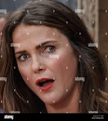 Actress Keri Russell is interviewed during an unveiling ceremony honoring  her with the 2,6013th star