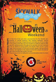 Even if you love them to bits and enjoy the time you spend together, instances that require you and the kids to remain indoors are more likely to leave you. Ampa Skywalk Presents Halloween Weekend On 30 31 October 2013 Events In Chennai Mallsmarket Com