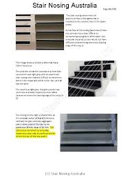 Stair riser heights and stair tread depths should be within the parameters of the code to avoid any potential trip hazards for inconsistencies. Stair Nosing Australia Page 1 Of 16 Stair