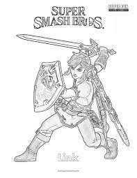 Set off fireworks to wish amer. Link Super Smash Brothers Coloring Page Super Fun Coloring