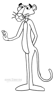 Panther coloring page from cougar category. Printable Pink Panther Coloring Pages For Kids
