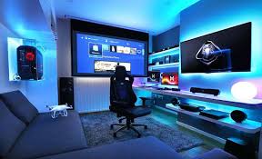 40 Best Video Game Room Ideas Cool Gaming Setup 2020 Guide In 2020 Video Game Room Design Computer Gaming Room Game Room