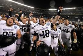 Northwestern quarterback kain colter, right, speaks while college athletes players association president ramogi huma listens. Wildcatreport Looking Back At A Decade Of Northwestern Football