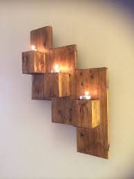 Pallet Wall Mounted Candle Holders Diy Pallet Wall Art Diy Pallet Wall Pallet Wall Decor