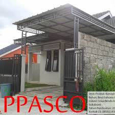 Kanopi dalam hal ini adalah kanopi teras rumah, kanopi taman ataupun kanopi. Jual Kanopi Minimalis Bahan Besi Galvanis Atap Spandek Kab Bogor Jasa Konstruksi Tokopedia