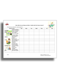 11 Best Family Chore Chart Examples Templates Download