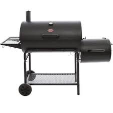 Char Griller Smokin Champ Charcoal Grill Horizontal Smoker In Black 1624 The Home Depot Charcoal Grill Gas Barbecue Grill Grilling
