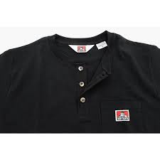 BEN DAVIS ベンデイビス Tシャツ 半袖 メンズ ヘンリーネック ( C-1580002 Henley Neck S/S Tee ポケット  ポケT T-SHIRTS カットソー ) : ice field