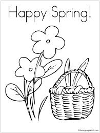 Explore 623989 free printable coloring pages for your kids and adults. Happy Spring Coloring Pages Nature Seasons Coloring Pages Coloring Pages For Kids And Adults