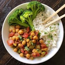 Chickpea Curry And Broccoli Save Print Prep Time 5 Mins Cook Time 15 Mins Total Time 20 Mins Masala Recipe Indian Food Recipes Vegetarian Vegetarian Cookbook