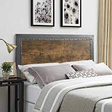 Luckily, houzz is a great destination for where to buy wood queen headboards along with plenty of home decor, accessories. Industrial Wood And Metal Panel Queen Headboard Kirklands