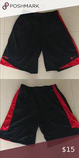 Black And Red Nike Shorts Nike Lebron Drifit Basketball Shorts In 2020 Black Nike Shorts Black Nikes Basketball Shorts