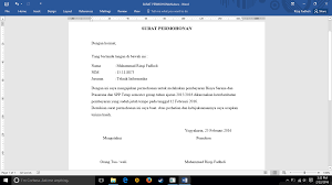 Fadholi News Contoh Surat Permohonan Telat Pembayaran Bagi Mahasiswa
