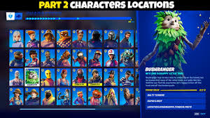 Fortnite chapter 2 season 5 is set for 15 weeks of fun with plenty of challenges for players to get stuck into. Fortnite Where To Find All 40 Character In Chapter 2 Season 5