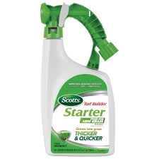 Scotts 32 Oz Ready To Spray Turf Builder Starter Food For New Grass 23100 The Home Depot In 2020 Turf Builder Lawn Care Tips Lawn Care