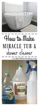 Miracle Tub And Shower Cleaner Shower Cleaner Diy Bathroom Cleaner Bathtub Cleaner